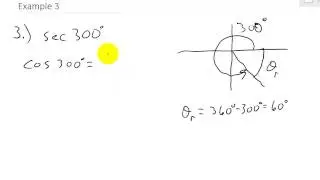 Trigonometry - Finding Exact Value Using Reference Angles