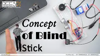 Make an Obstacle Detector for Blind people using Ultrasonic Sensor Module with Arduino Nano