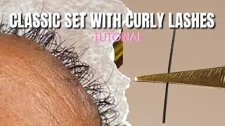 HOW TO APPLY EYELASH EXTENSIONS ON CURLY LASHES