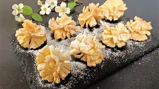 3 Ingredients Cookies Easy and Fast recipe: Khvorost - Crunchy Taste of Childhood!