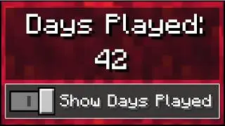 Minecraft Bedrock 1.21 - How To Show Days Played (Mobile/Xbox/PS/Switch)