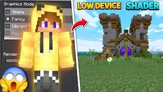 🔥 Minecraft Shaders for Low Device 😍 | No Lag | MCPE 1.21+