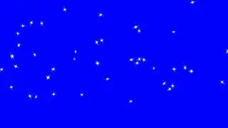 Falling Lights HD Animation - blue screen effect & overlay