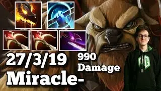 OG.Miracle - plays Earthshaker Mid | 27 kills