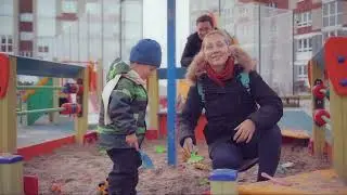 Прогулка Димы, Наташи и Павлуши.