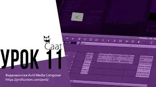 Caat / Урок 11. Редактирование клипов на Timeline. Режим желтой стрелки. Avid Media Composer
