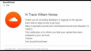 Soundcloud Suspended this Song for Copyright Infringement