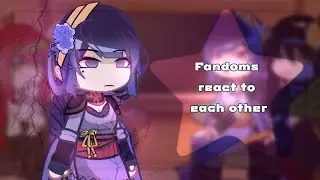 🍓 | The fandoms react to each other | 1/4 | Raiden Shogun and Inazuma | 🍓