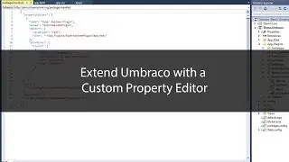 Create a custom Umbraco Property Editor