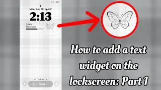 Add the Lockscreen Text Widget to your Samsung phone.