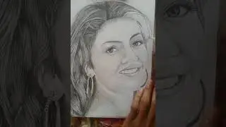 How to Drawing Kajal Agarwal   Perfect Pencil Drawing  How to draw Realistic portrait drawing