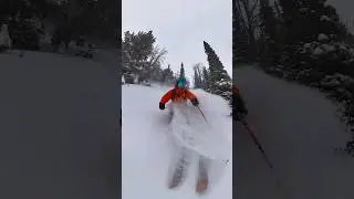 powder is back in Jackson hole! #skiing