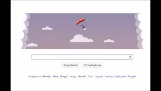 Google Celebrates First Parachute Jump - Doodle