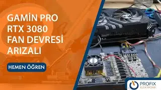 Gaming Pro RTX 3080 Fan Kabloları Koparılmış Fan Devresi Arızalı