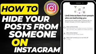 How To Hide Your Posts From Someone On Instagram | Keep Posts Private Without Blocking 2025