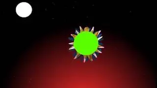 Green screen background flower animation effects video