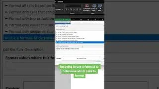 Excel Quick Tips - How to use conditional formatting to make data look like a table in Excel 