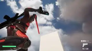 3rd person shooter | Grapple Hook Ability WIP | Shadow of Mammon #gaming #gampeplay #indiegame