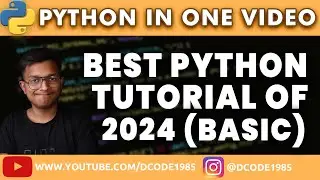 Python In One Video | Basic Tutorial | 2024