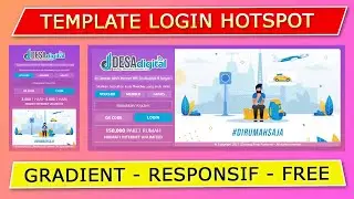 Template Login Page Hotspot Mikrotik Responsif Gradient Transparan
