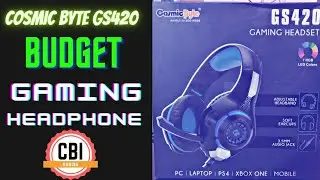Cosmic GS420 Best Budget Gaming Headphone Unboxing & Mic Test || BGMI eSports Game Changer Headphone