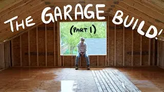 i built my dream garage with studio loft attached | GARAGE BUILD PART 1 | DIY DANIE