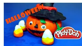 HALLOWEEN Play Doh Claymation.  Pumpkin Animation with  Play-Doh