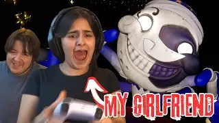 My Girlfriend plays FNAF Security Breach for the FIRST TIME!