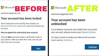UNBLOCK / UNLOCK YOUR MICROSOFT ACCOUNT EASILY ✅