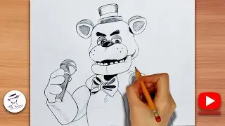 How to draw Freddy Fazbear | Five Nights at Freddy's (FNAF)