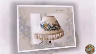How to cover a lampshade with fabric