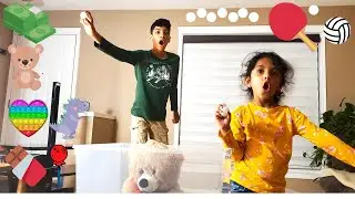 Throwing the Ping-Pong Ball Into The Random Box Challenge | Fun Games for Kids