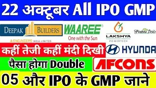 Waaree Energies IPO | Hyundai IPO | Deepak IPO | Lakshya Powertech IPO GMP Today  | IPO GMP Today