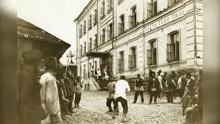 Тифлокомментарий к фотографии М.П. Дмитриева "Кулачный бой у ночлежки"