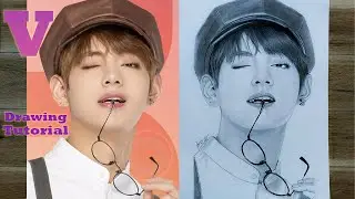How to Draw BTS V | Easy step by step Tutorial | Kim Taehyung