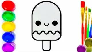 drawing A ICE CREAM FOR children |Bolalar uchun muzqaymoq rasm chizamiz | Рисуем для детей морожено