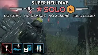 Helldivers 2 - Commando: Extract Intel (Super Helldive Solo / No Stims, No Damage, No Alarms)