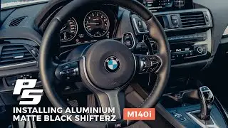 Installing aluminium matte black paddle shifters - BMW M140i