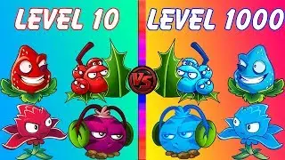 Plants vs Zombies 2 Every Plant LEVEL 1000 Power-Up! vs All Zomboss