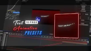 10 Free Text Animation Presets | After Effects | 2026