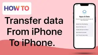 How to transfer data from iPhone to iPhone