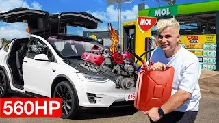 CUM AM PUS MOTOR PE BENZINA IN TESLA ?!