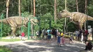 парк юрского периода. Динопарк в Москве..Динопарк  Белгород. тираннозавр. Динопарк