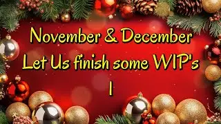 Nov/Dec 1 Lets Finish #flosstube #pointdecroix  #stampedcrossstitch #unboxing #crosstitch