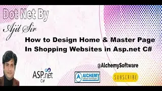 Dynamic Web Application Development using ASP.NET with C# programming | How to create Home Page