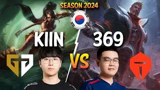 GEN Kiin vs TES 369 - Kiin NIDALEE vs 369 JAYCE Top - Patch 14.2 KR Ranked | lolrec
