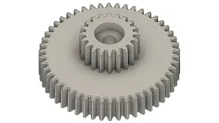 How to model compound gears, and how to chamfer the teeth of gears. (Gears pt 1.5/7)