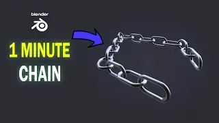 how to make a chain in blender in 1 minute