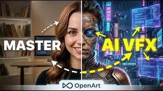 OpenArt AI VFX Tutorial: Cinematic VFX Effects with ONE Text Prompt!