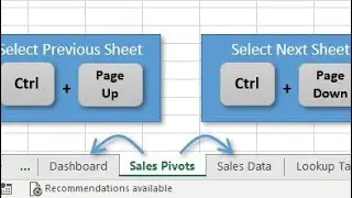 Excel Sheet Change Shortcut key| Excel sheet change keyboard shortcut|Excel sheet change shortcut